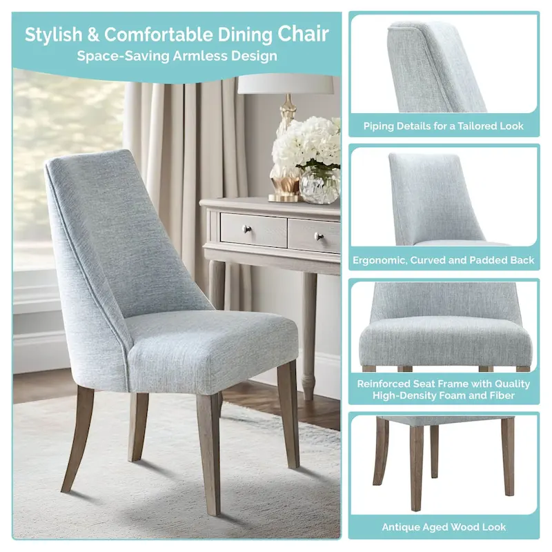 Martha Stewart Winfield Upholstered Dining chair Set of 2