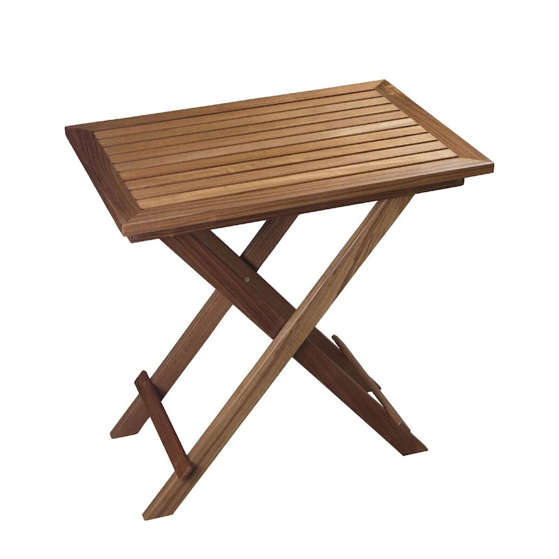 Teak Folding Slat Table