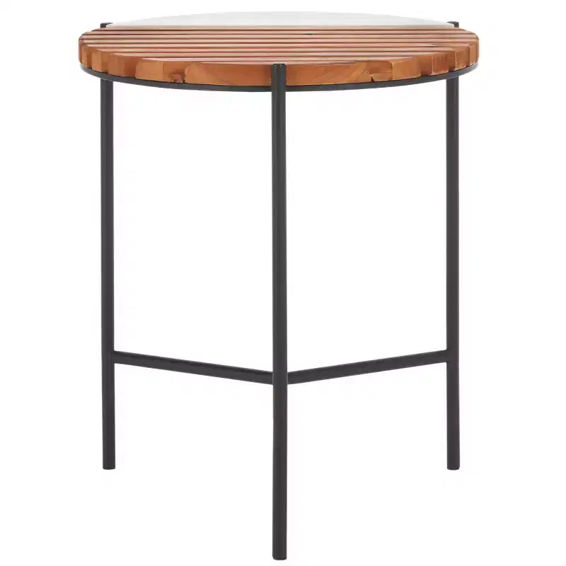 Dallas End Table - ACC2502A - Brown/White Faux Marble - Safavieh