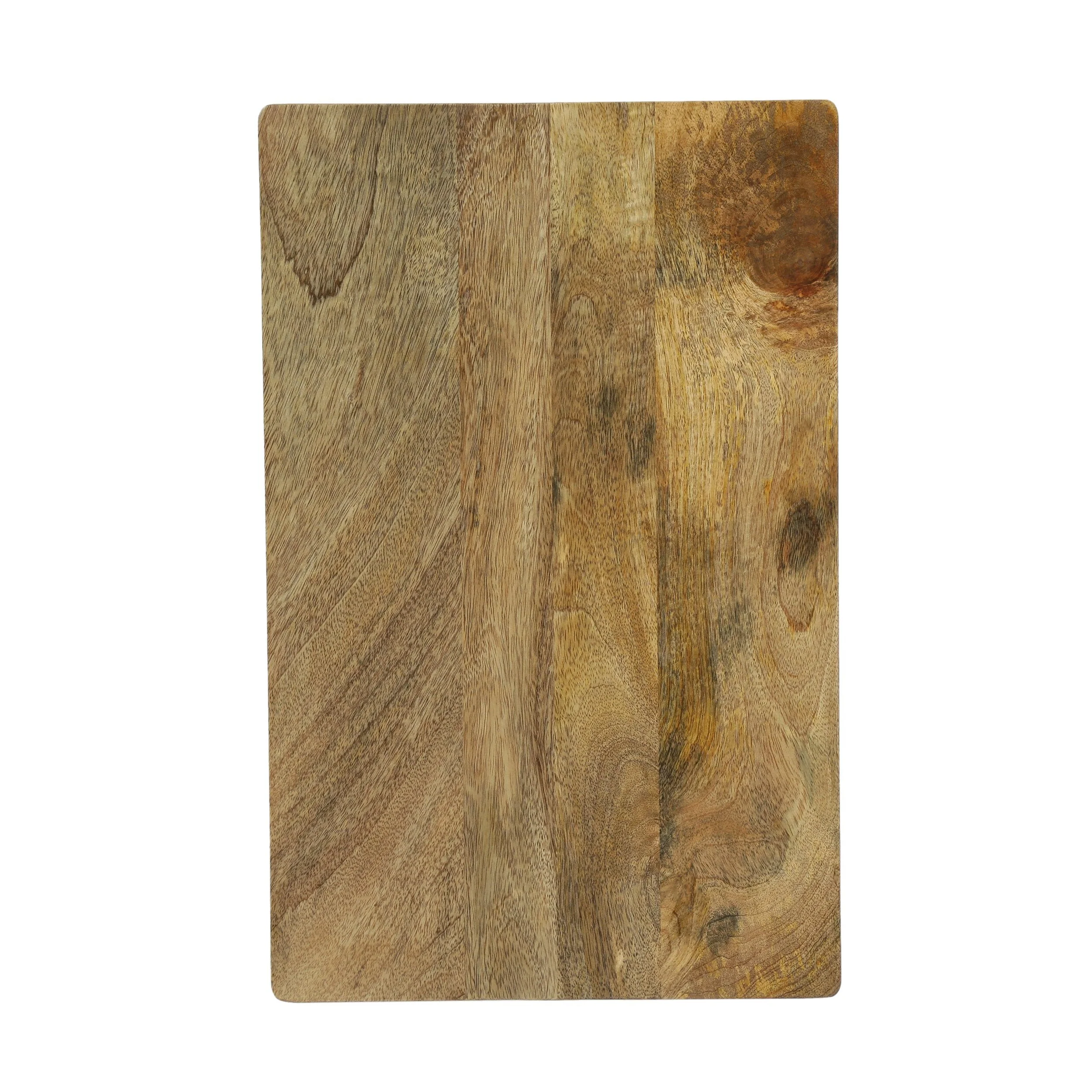 Modern Industrial Handcrafted Wooden Multi-Purpose Adjustable Height C-Shaped Side Table, Natural and Black - NH954413