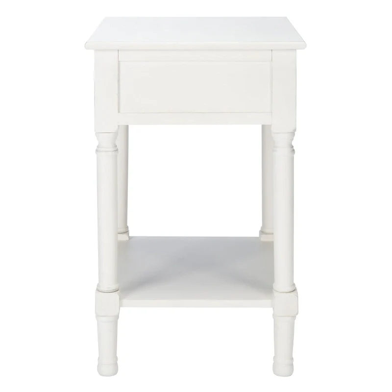 1-Drawer Lower Shelf Nightstand Accent Table - 19  W x 15.8  L x 26  H - 19Wx16Dx26H