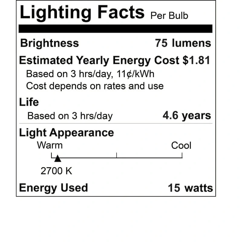 Bulbrite Pack of (50) Dimmable Clear Flame Candelabra (E12) Incandescent Bulb