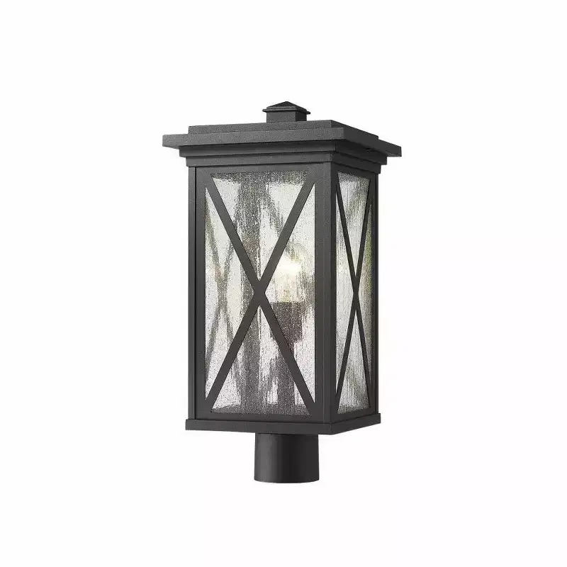 Z-Lite Brookside 1 - Light Post Light in Black