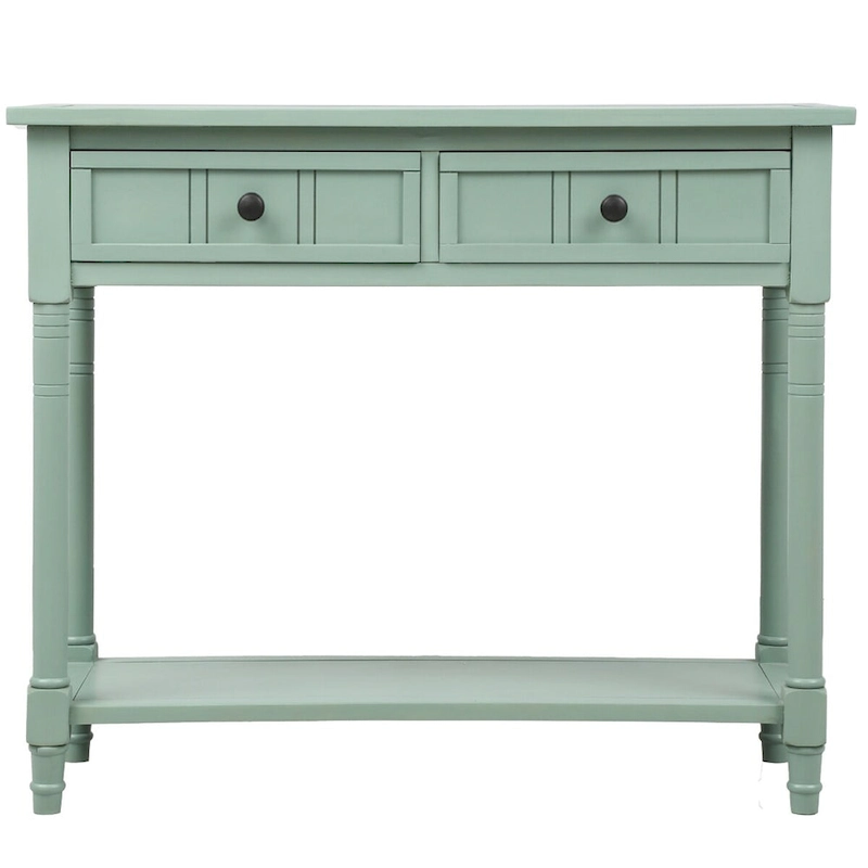 Daisy Series Console Table with 2 Drawers and Bottom Shelf