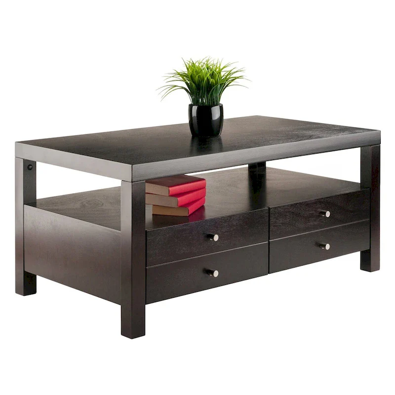 Copenhagen Coffee Table, Espresso - 40.16 x 22.83 x 18.35