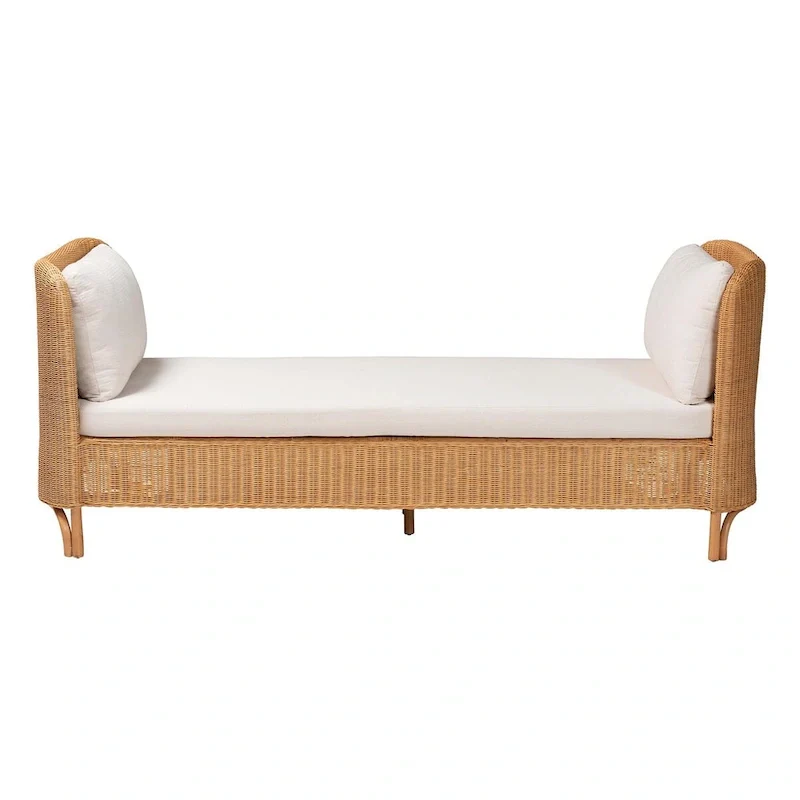 Bohemian Light Honey Rattan Daybed