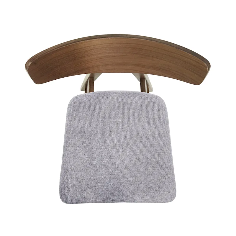 Fabric rubberwood dining chair