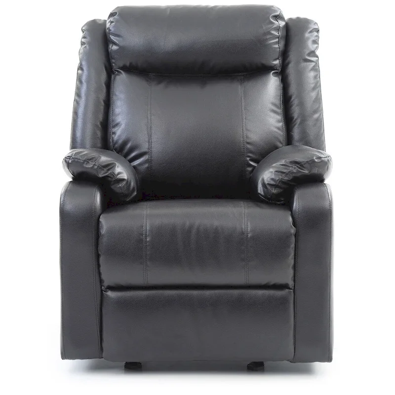 Faux Leather Rocking Recliner, Single Seat