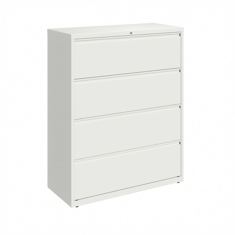 8000 Series 42 Wide 4-Drawer Lateral File Cabinet, Light Gray