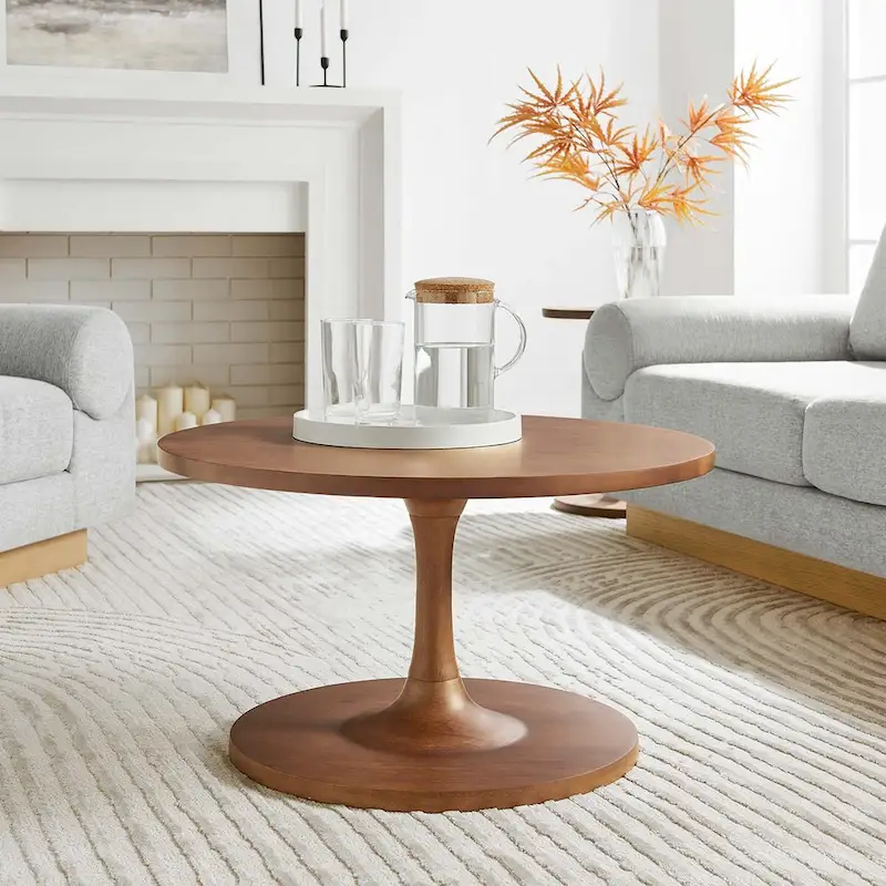 Lina 30 Round Wood Coffee Table