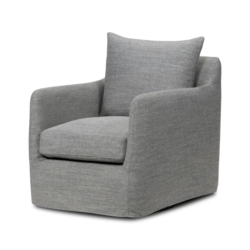 Multi-Color 360° Swivel Accent Chair, Single Seat, Performance Fabric