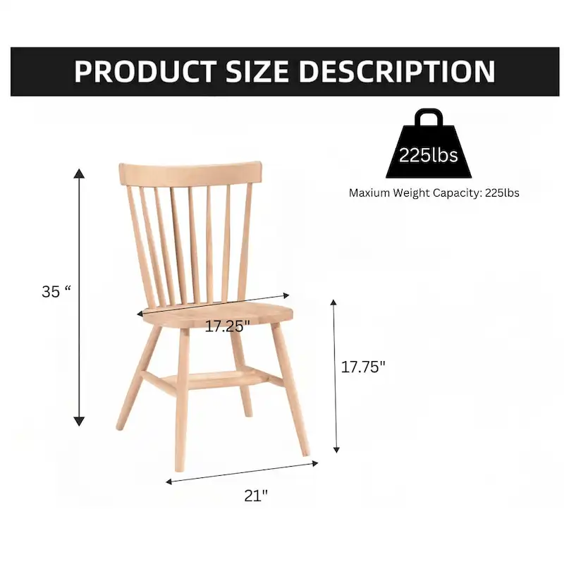 Copenhagen Solid Wood Dining Chair