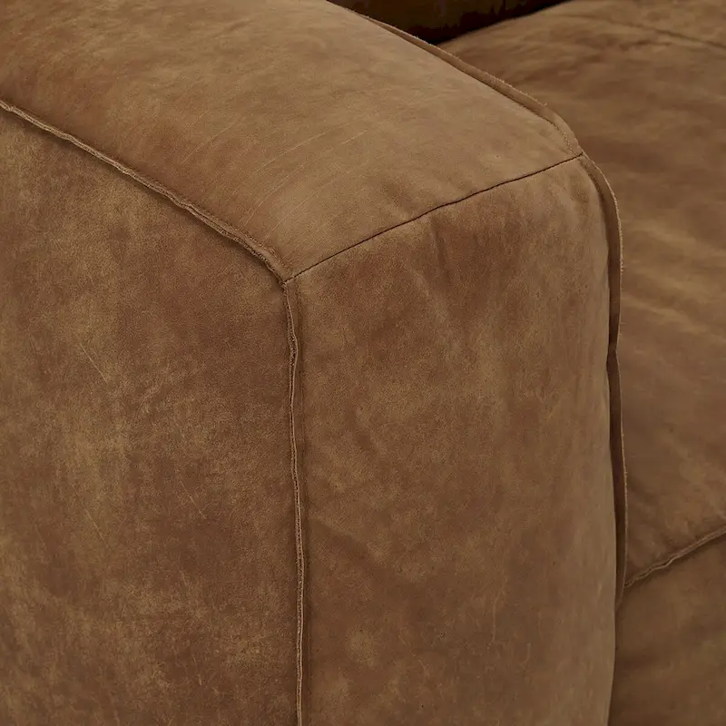 Tan Leather Sofa