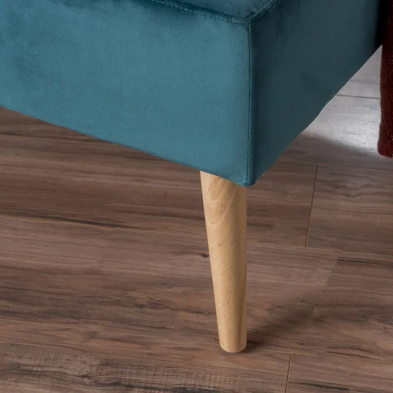 Omry Mid-Century Velvet Ottoman by Christopher Knight Home