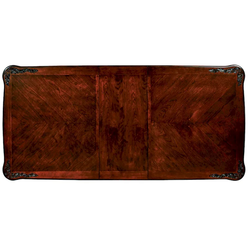 Carpia Traditional Brown Cherry Wood 9-Piece Dining Set by Furniture of America