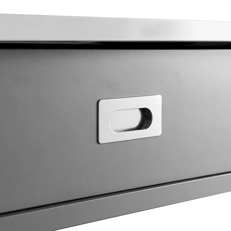 Chloe Stainless Steel Top Kitchen Island/Cart - 37H x 42W x 20D