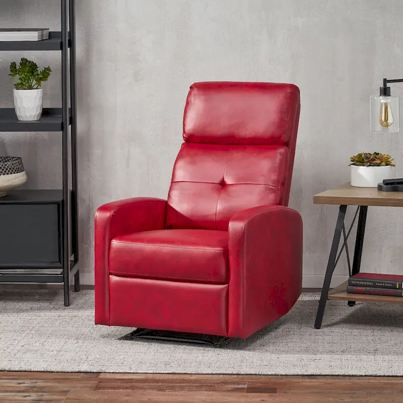 Samedi PU Leather Recliner Club Chair by Christopher Knight Home