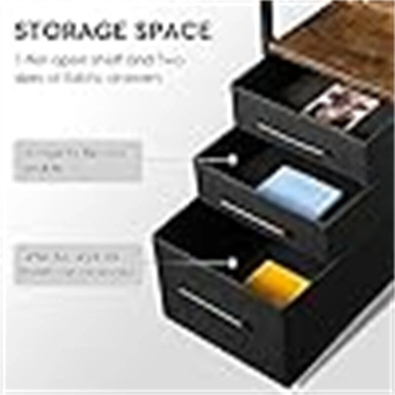 Desks with Drawers and Shelves - 21.65 D x 59.06 W x 29.13 H