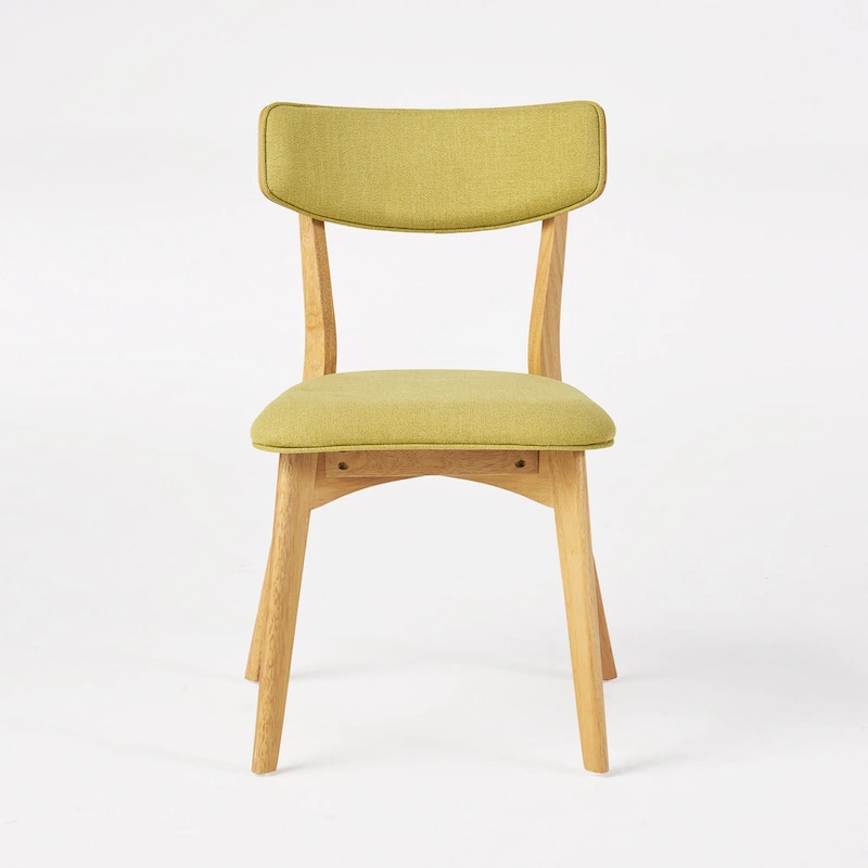 Chazz Mid-Century Modern Upholstered Rubberwood Dining Chairs (Set of 4) by Christopher Knight Home