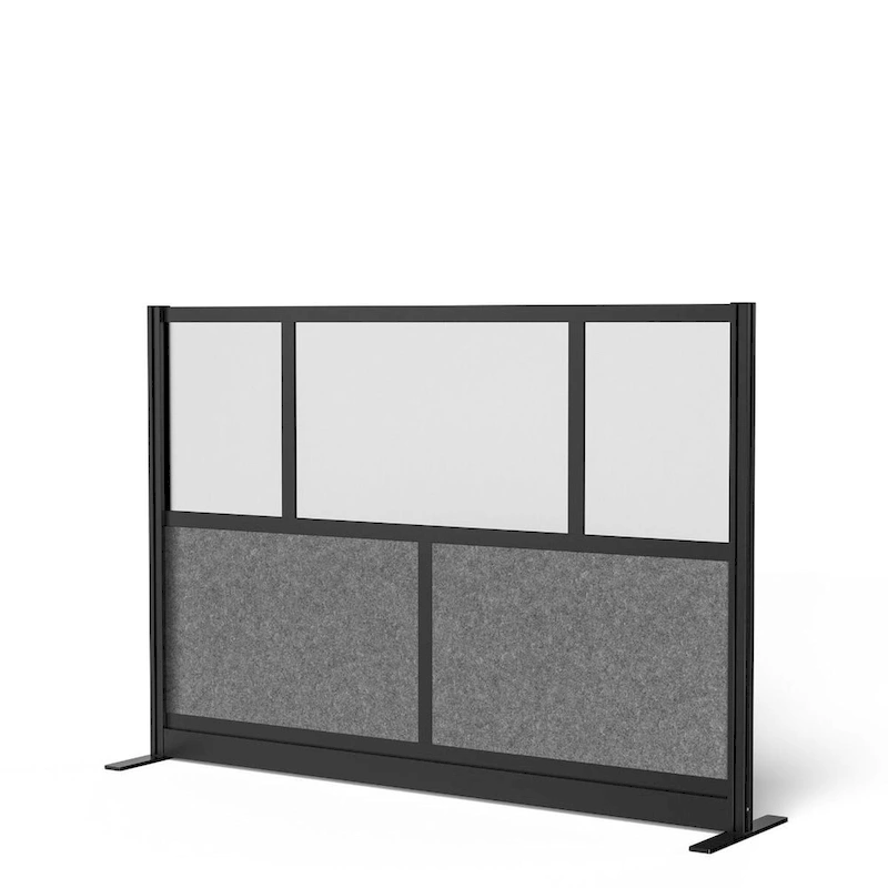 Modular Wall Room Divider System - Black Frame - 70  x 48  Starter Wall