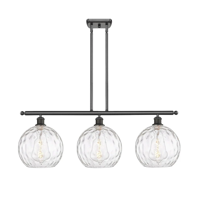 Innovations Lighting Athens Water Glass 3 Light 37  Stem Hung Island Light