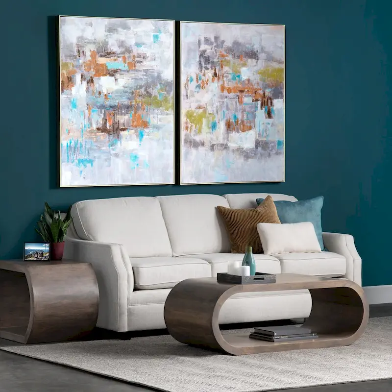 Rectangle Cocktail Table - 51x23x18 Inch Modern Living Room Coffee Table