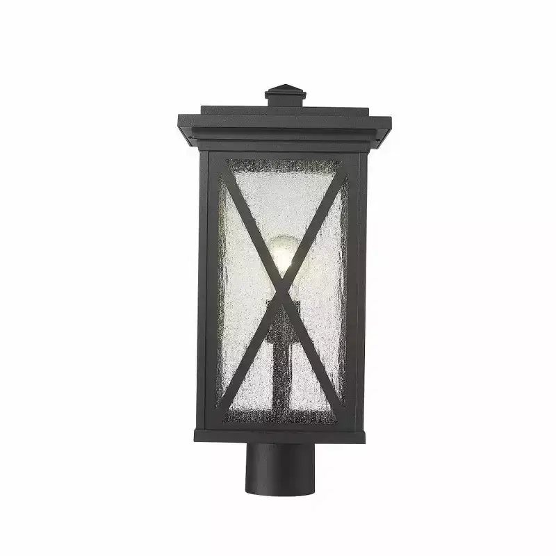 Z-Lite Brookside 1 - Light Post Light in Black