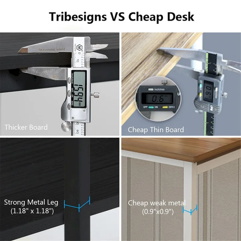 47 InchesComputer Desk with Hutch and Bookshelf, Home Office Desk