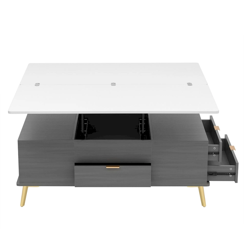 Lift Top Coffee Table Multi Functional Table with Drawers