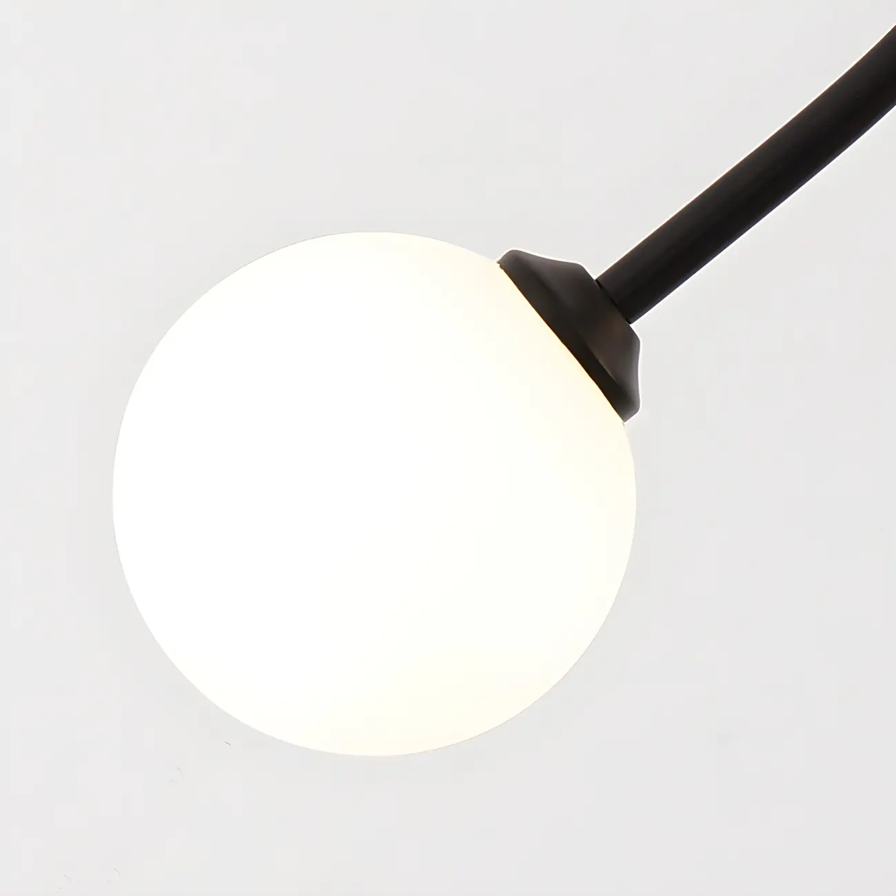 Hallway Dual Globe Glass Semi Flush Ceiling Light