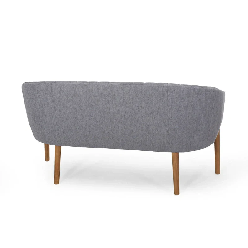 Galena Mid-century Modern Glam Loveseat by Christopher Knight Home