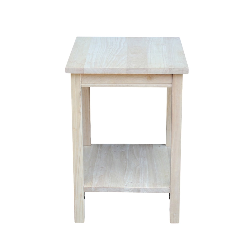The Gray Barn Moonshine Unfinished Accent Table