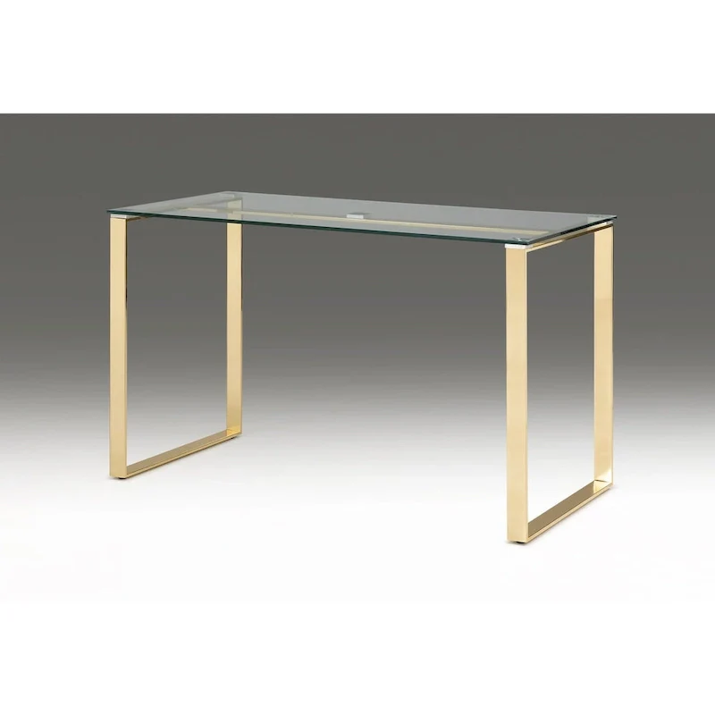 Glass desk with Medal Base