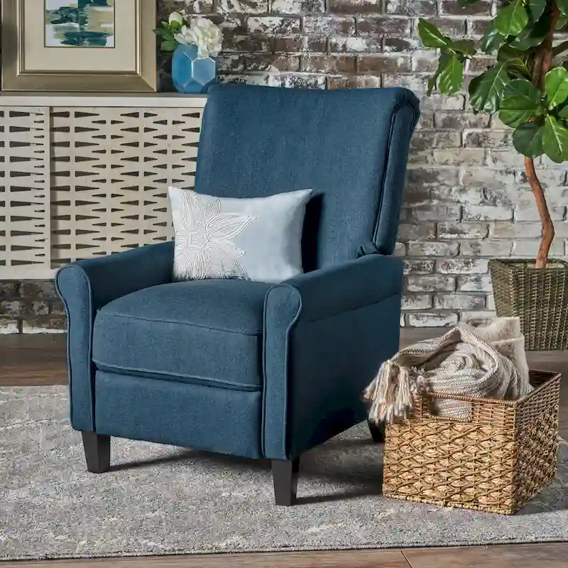 Charell Traditional Fabric Recliner by Christopher Knight Home