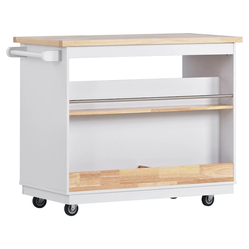 Two-sided Kitchen island Cart on Wheels by