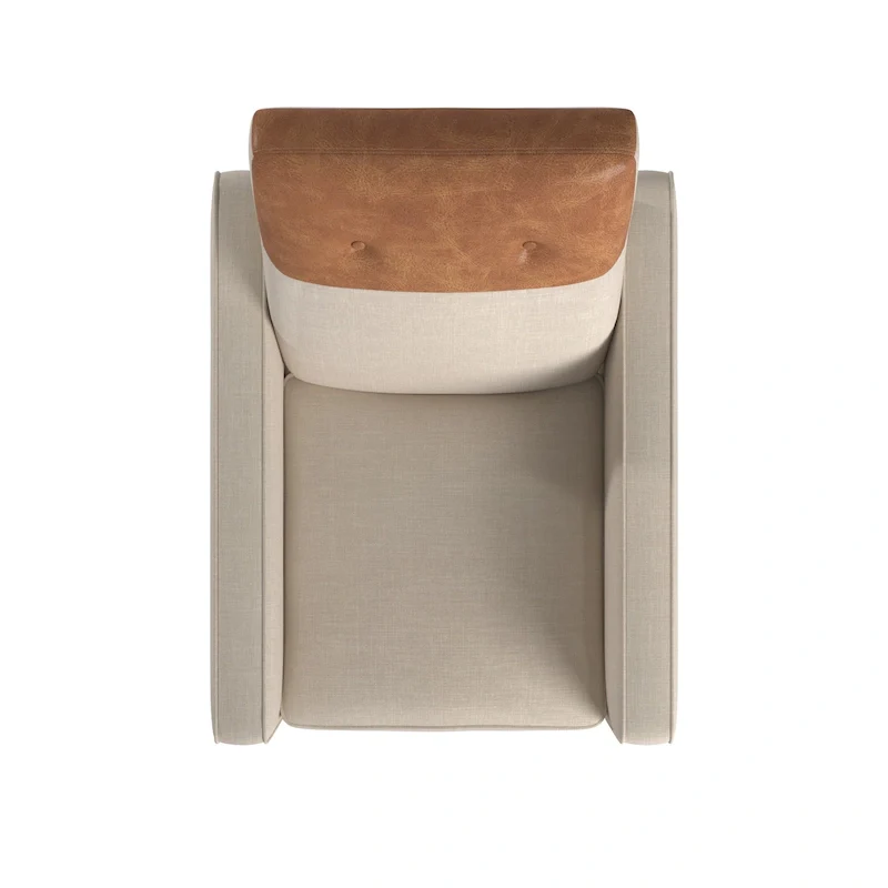 Leo Two-tone Push-back Recliner Chair by iNSPIRE Q Classic