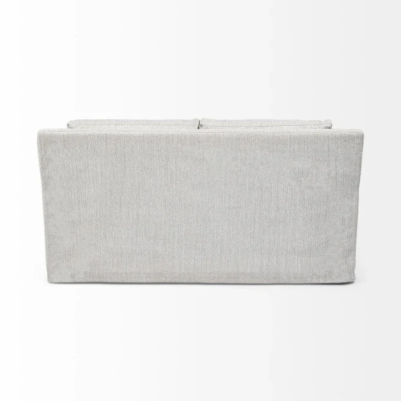 Denly I Beige Slipcover Two Seater Sofa