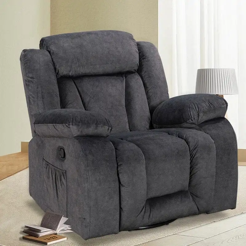 Rocker and Swivel Upholstered Recliner