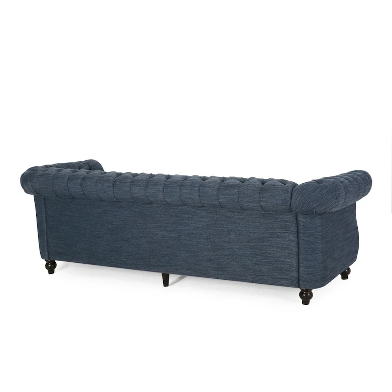 Chesterfield Button Tufted 3-seater Sofa with Nailheads