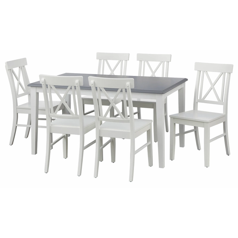 Simple Living Eugenia 7-piece Farmhouse Dining Set