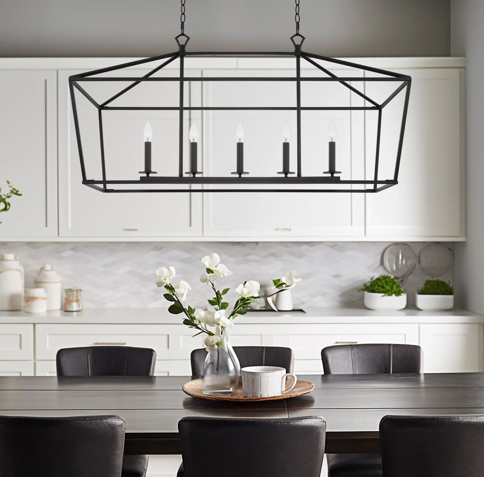 Burke 40 5-Light Large Modern Lantern Island Light