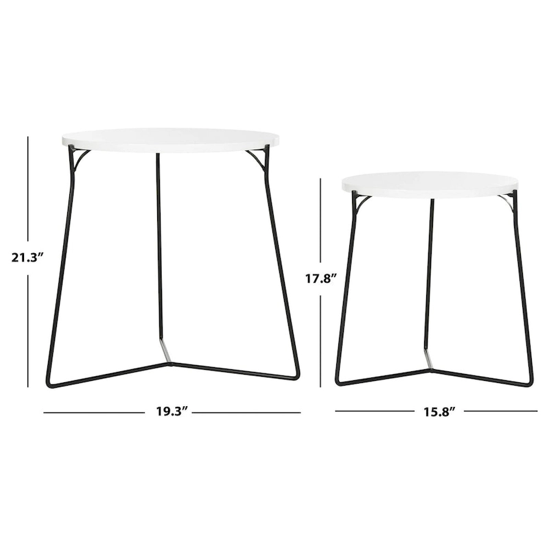 SAFAVIEH Marleen Mid-Century Stacking End Table - 19Wx19Dx21H