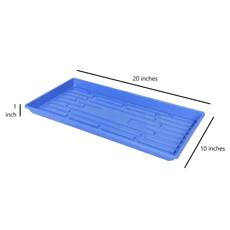 SUNPACK 10 x 20 Heavy Duty Shallow Plastic Seed Starting Tray, 1