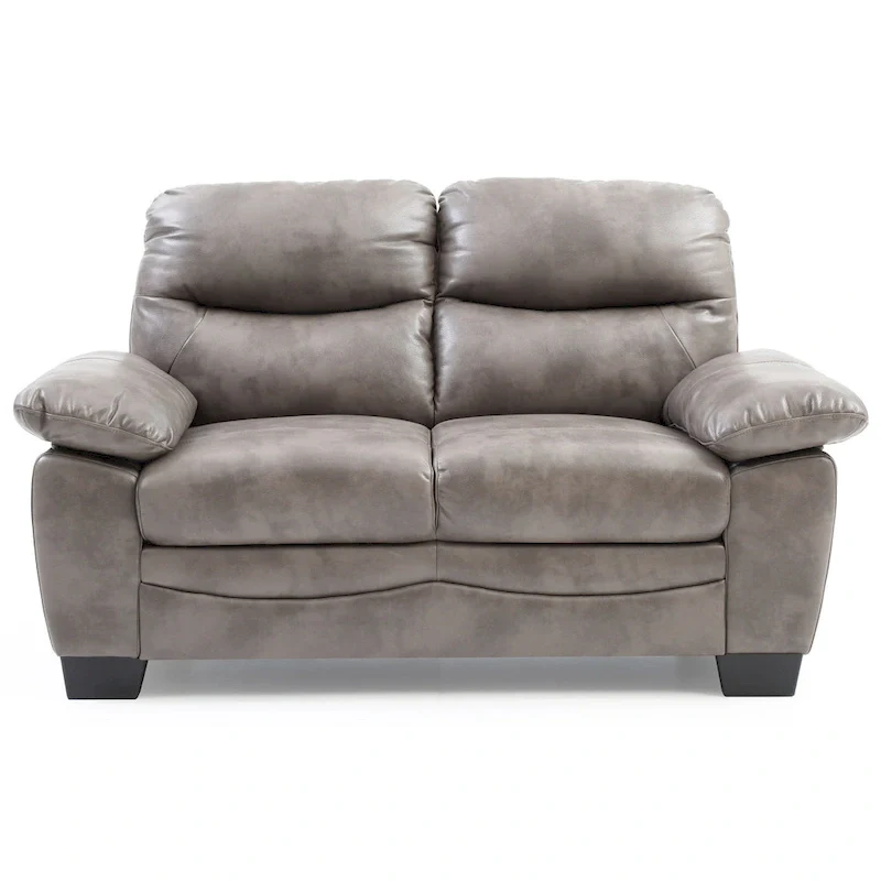 Marta Faux Leather Loveseat