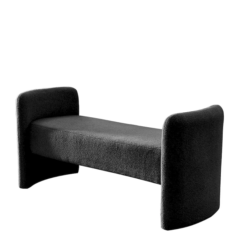 GDFStudio - Harper H-Frame Polyester Upholstered Bench with Modern Versatile Design