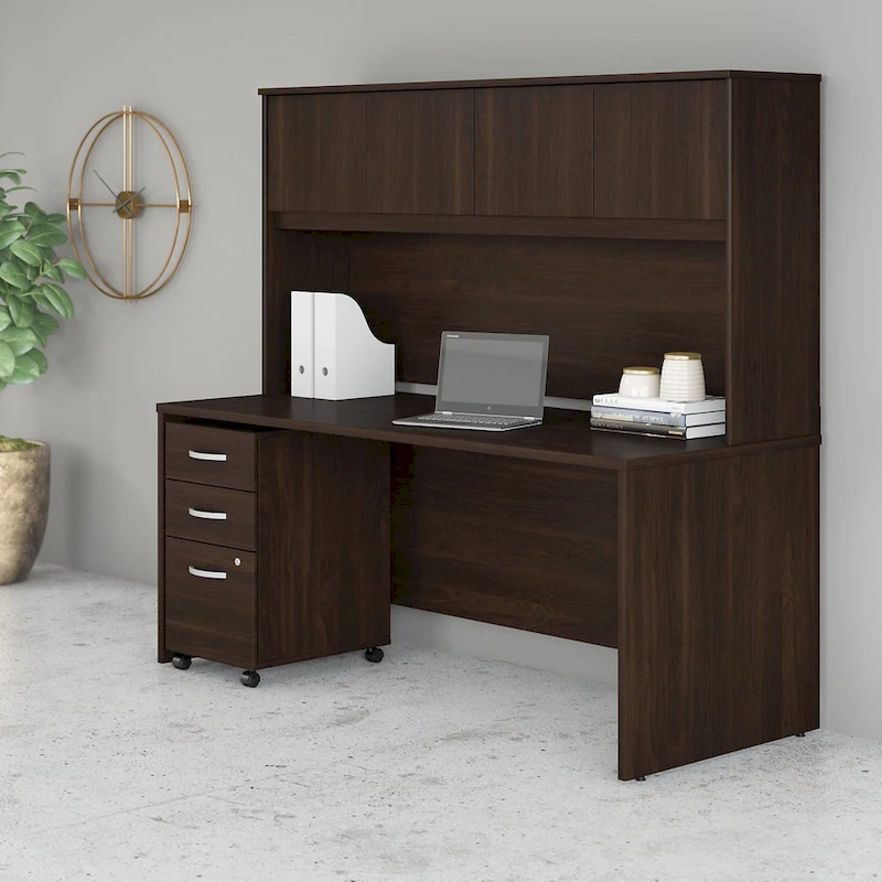 Studio C 72W Desk with Hutch and Drawers by Bush Business Furniture