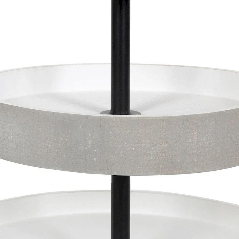 Kate and Laurel Woodmont 3 Tiered Wood Tray - 3 Tier