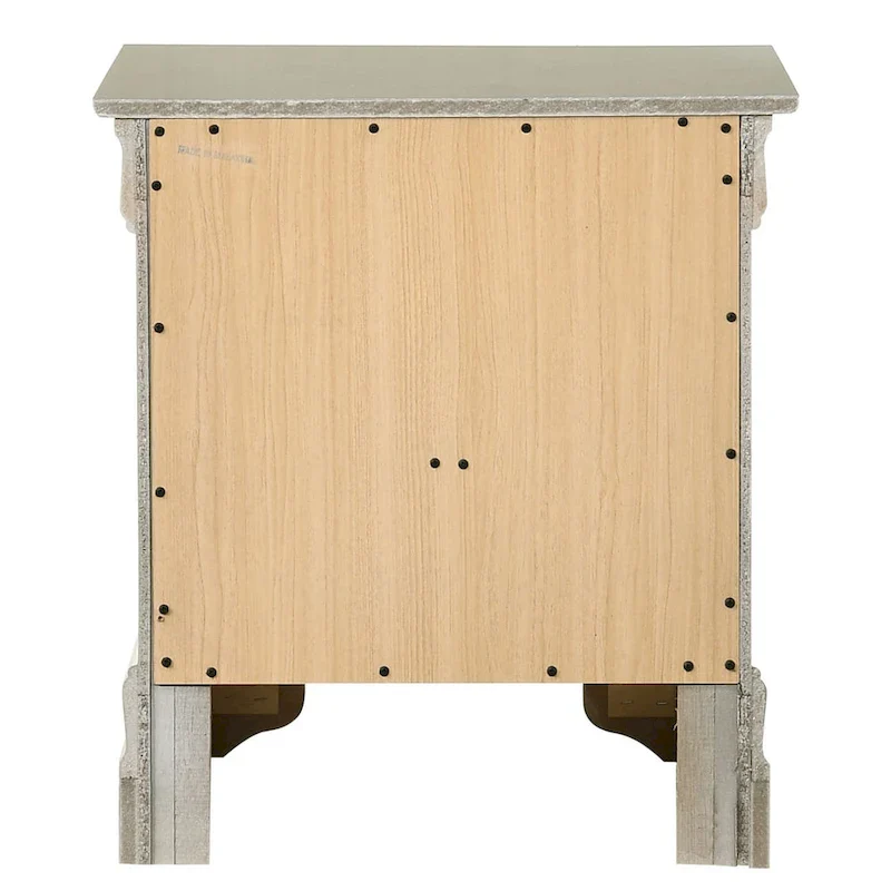 2-Drawer Wooden Nightstand – White / Grey / Beige / Teal / Black / Oak & More, Traditional Style, Single