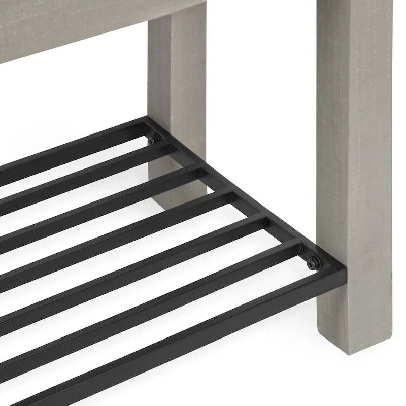 Kate and Laurel Jeran Farmhouse Entryway Bench