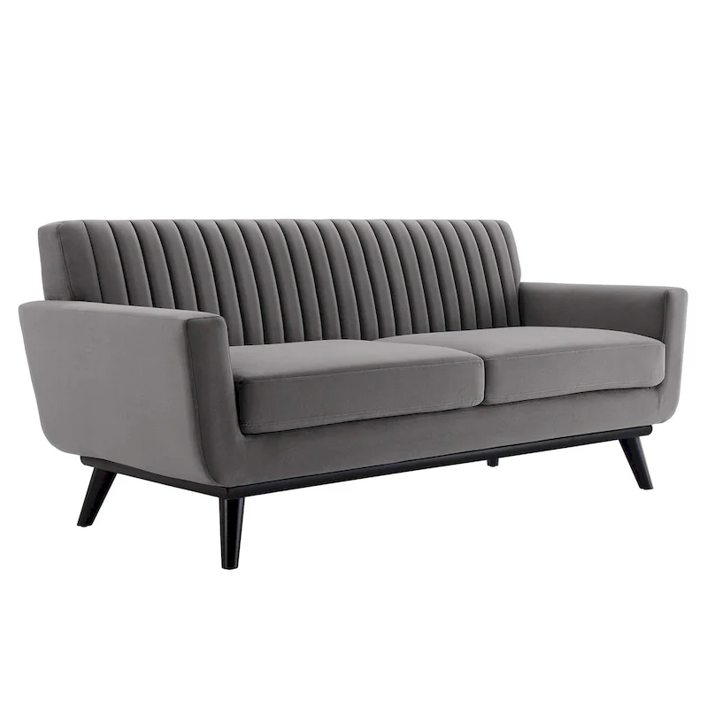 Tufted Performance Velvet Loveseat